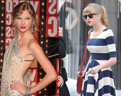 Taylor Swift tăng kích cỡ vòng một Taylor Swift tăng kích cỡ vòng một