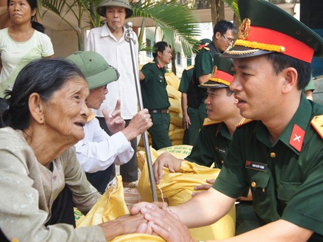 Nghĩa tình quân dân trên quê hương Đại tướng Nghĩa tình quân dân trên quê hương Đại tướng