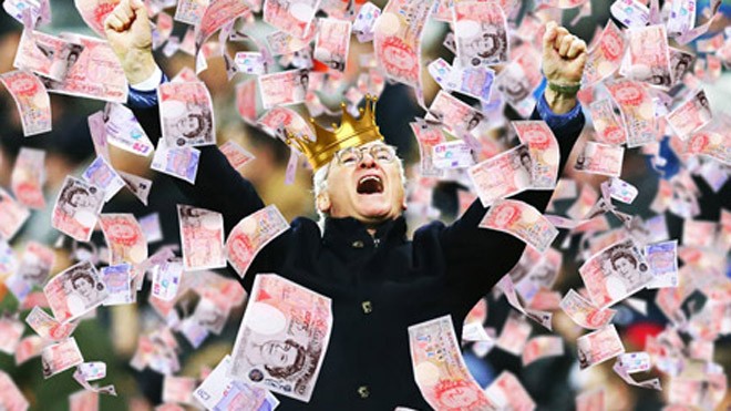 Leicester City “bơi trong tiền” sau chức vô địch Premier League Leicester bội thu tiền thưởng sau khi giành chức vô địch Premier League
