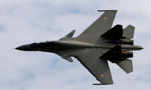 Su-30 Ấn Độ mất tích gần biên giới Trung Quốc Một chiếc tiêm kích Su-30 MKI của Ấn Độ. Ảnh: Military.