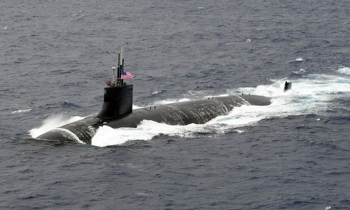 Tàu ngầm được mệnh danh 'tiêm kích F-22 dưới biển' của Mỹ Tàu ngầm lớp Seawolf có độ ồn cực thấp. Ảnh: USNI.