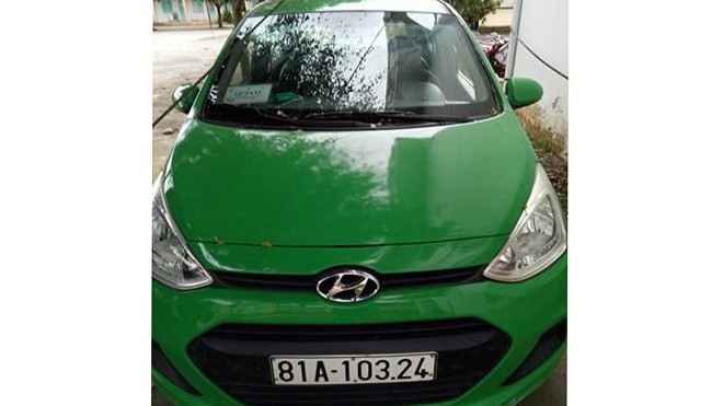 Truy bắt hai đối tượng cướp xe taxi và tài sản Chiếc xe taxi bị cướp