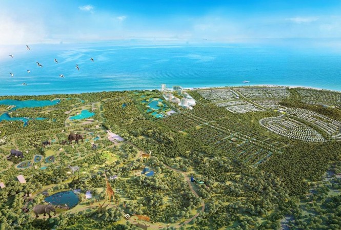 Bà Rịa Vũng Tàu ủng hộ phương án đầu tư Safari Hồ Tràm Phối cảnh quy hoạch tổng thể Safari Hồ Tràm. (Ảnh: Novaland)