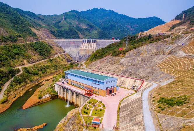 Thủy điện Bản Vẽ thực hiện tốt việc cắt lũ lớn tuần suất 20 năm mới xuất hiện Nhà máy thủy điện Bản Vẽ