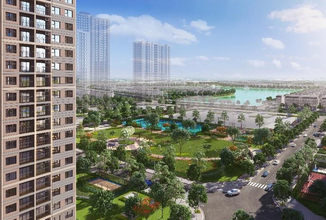Vinhomes Ocean Park với cơn lốc Sapphire 1 giúp giải tỏa cơn khát thị trường quý Tầm nhìn từ tòa căn hộ S1.3 ra hồ trải cát trắng 24,5ha