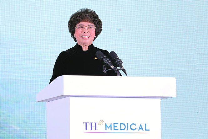 Từ trượt đại học Y đến hiện thực hóa tổ hợp y tế đẳng cấp thế giới Bà Thái Hương phát biểu tại lễ công bố, động thổ TH Medical