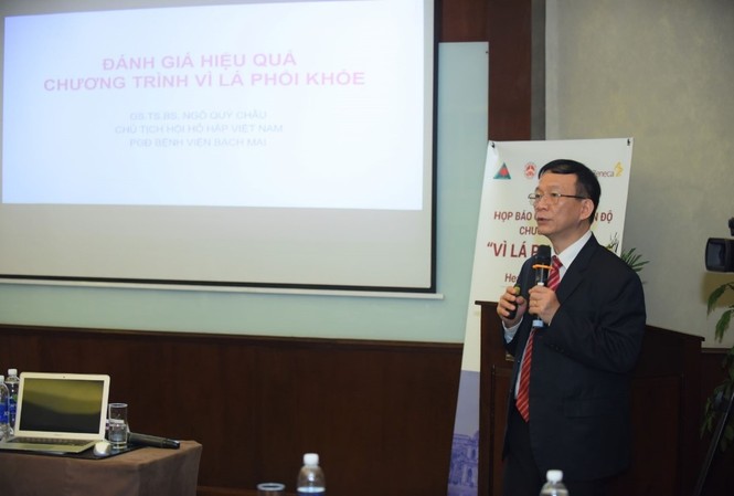 Kết quả tích cực từ chương trình “Vì lá phổi khỏe” GS. TS. BS. Ngô Quý Châu - Chủ tịch Hội Hô hấp Việt Nam trình bày về Đánh giá hiệu quả chương trình Vì Lá Phổi Khỏe