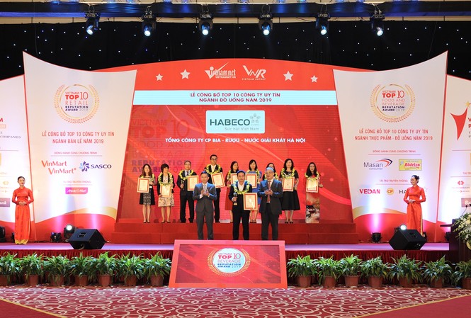 HABECO khẳng định vị thế trong ngành thực phẩm – đồ uống Việt Nam 2019 HABECO khẳng định vị thế trong ngành thực phẩm – đồ uống Việt Nam 2019