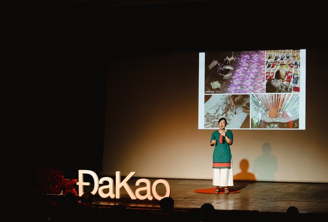 TEDx chủ đề 'Nhân loại': Văn hóa song hành cùng mỹ thuật Diễn giả Trang Trịnh trong buổi nói chuyện TEDxĐaKao chủ đề “Nhân loại”