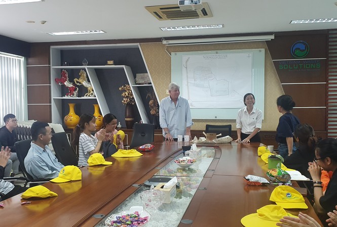 Buổi tham quan khá thú vị của sinh viên môi trường Đoàn sinh viên được vị giám đốc điều hành VWS tiếp đón