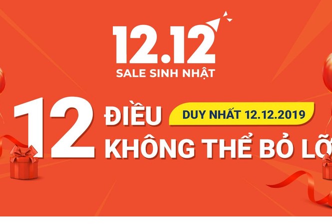 Shopee 12.12 Sale Sinh Nhật - 12 điều không thể bỏ lỡ Shopee 12.12 Sale Sinh Nhật - 12 điều không thể bỏ lỡ