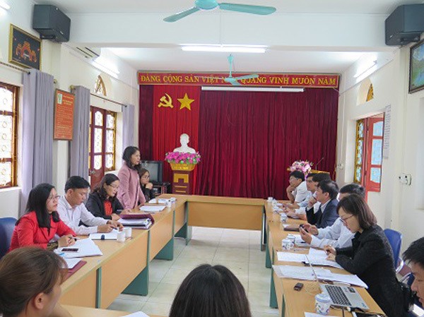 Kiểm tra chéo an toàn thực phẩm trên cả nước Bà Nguyễn Thị Hải Anh - Phó Chi cục trưởng Chi cục ATVSTP Lào Cai báo cáo công tác đảm bảo ATTP năm 2019.