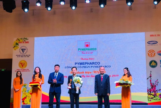 Pymepharco nhận Cúp Vàng Top 10 'Thương hiệu Việt uy tín lần thứ 15' Pymepharco nhận Cúp Vàng Top 10 'Thương hiệu Việt uy tín lần thứ 15'