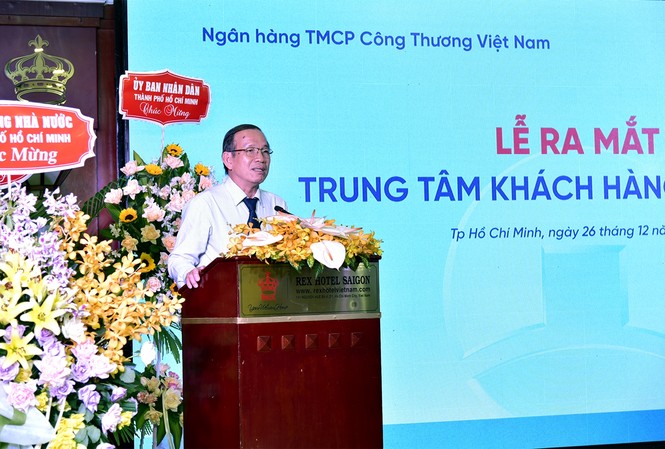 VietinBank ra mắt Trung tâm Khách hàng phía Nam Phó Giám đốc NHNN TP.HCM phát biểu tại Lễ ra mắt Trung tâm khách hàng phía Nam