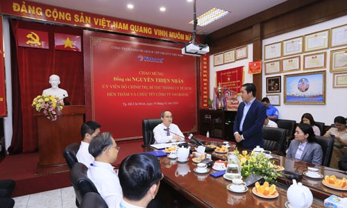 Ông Nguyễn Thiện Nhân thăm và chúc Tết Công ty Du lịch Vietravel Ông Nguyễn Thiện Nhân thăm và chúc Tết Công ty Du lịch Vietravel