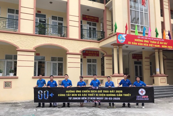 EVNNPC hưởng ứng chiến dịch Giờ Trái đất năm 2020 với nhiều hoạt động thiết thực Đoàn Thanh niên Điện lực Hòa Bình hưởng ứng Giờ Trái đất 2020