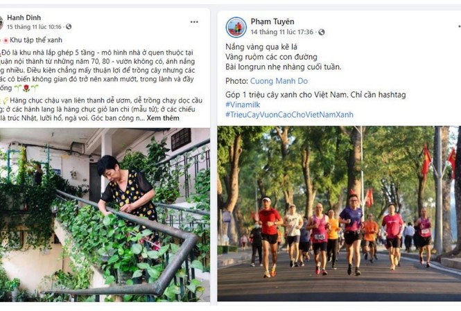 ‘Triệu cây vươn cao cho Việt Nam xanh’ – Kết thúc đẹp của chiến dịch Online được cộng đồng Những câu chuyện đời thường nhưng rất dễ thương như “Khu tập thể xanh” hay “Đường chạy bộ giữa hàng cây” được chia sẻ trong các bài đăng tham gia chiến dịch