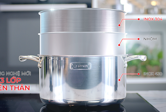Bộ sản phẩm TriMax mới có gì khiến các bà nội trợ xiêu lòng? “Bí mật” của Trimax nằm ở cấu tạo 3 lớp liền thân