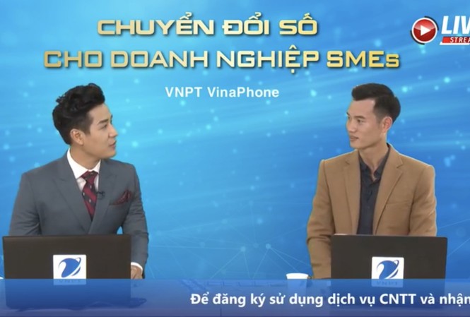 VNPT VinaPhone sát cánh cùng doanh nghiệp vừa và nhỏ trong cuộc đua chuyển đổi số Livestream trên fanpage VNPT VinaPhone tìm khách hàng doanh nghiệp may mắn trong chương trình Đăng ký nhanh tay, vận may sẽ tới