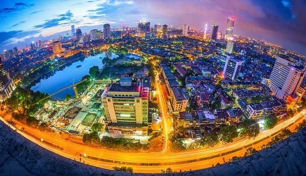 Bài học về sự gắn bó mật thiết giữa Đảng với Dân Một góc Hà Nội nhìn từ trên cao Ảnh: Hoàng Mạnh Thắng