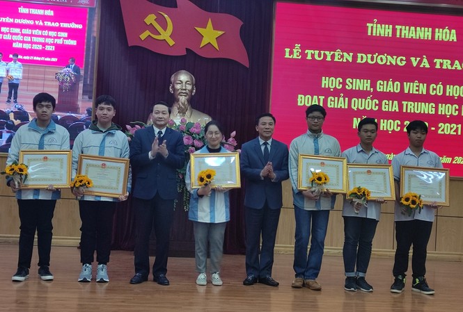 Thanh Hoá vươn lên thứ 5 số học sinh giỏi quốc gia THPT Thanh Hoá vươn lên thứ 5 số học sinh giỏi quốc gia THPT