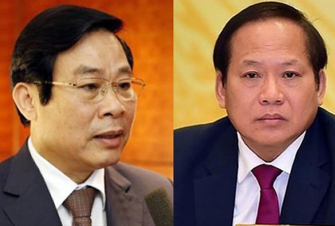 Ba triệu USD ông Nguyễn Bắc Son nhận hối lộ đang ở đâu? Từ trái qua, các ông Nguyễn Bắc Son, Trương Minh Tuấn