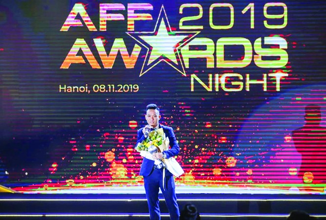 Trần Văn Vũ sáng giá Quả bóng Vàng futsal Việt Nam Văn Vũ được vinh danh tại
AFF Awards Night 2019
