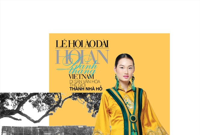 Áo dài và danh thắng Mẫu của NTK Lan Hương, lấy cảm hứng từ Di sản Thế giới Thành nhà Hồ