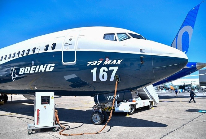 Boeing chi hơn 1.000 tỷ đồng hỗ trợ nạn nhân hai vụ rơi máy bay B737 MAX Dòng máy bay Boeing 737 MAX tương tự 2 chiếc gặp nạn hồi đầu năm nay và cuối năm ngoái. Ảnh minh họa.