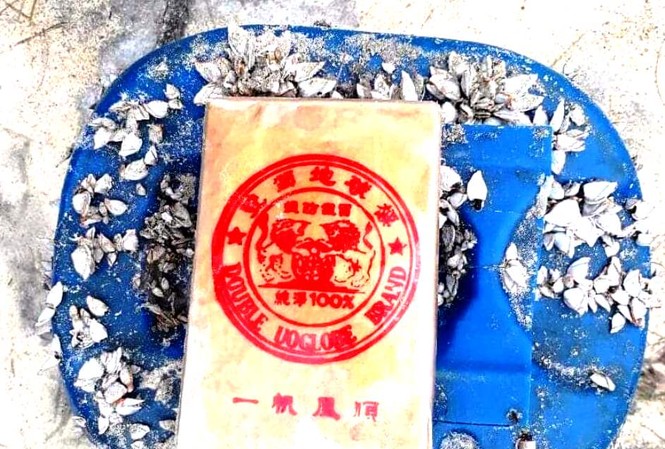 Lại phát hiện 21 bịch nylon nghi chứa heroin dạt vào bờ biển TT-Huế 21 bánh hình chữ nhật bao gói bằng nylon có in hình dạng khuôn dấu kèm chữ Trung Quốc và ký tự Latinh chứa trong can nhựa này vừa được người dân phát hiện tại bờ biển xã Quảng Ngạn, huyện Quảng Điền, tỉnh TT-Huế