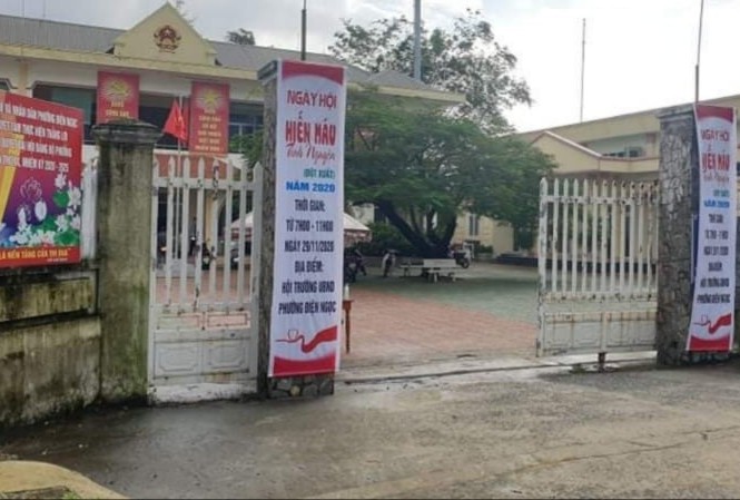 Quảng Nam: Bắt giam cán bộ địa chính Trụ sở UBND phường Điện Ngọc. ảnh CTV