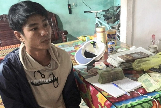 Bắt đối tượng cho vay nặng lãi, dọa giết cả nhà con nợ Đối tượng Phan Ngọc Xứng. ảnh CA.