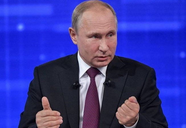 THẾ GIỚI 24H: Nga lên tiếng về kết quả điều tra vụ bắn rơi MH17 Tổng thống Nga Vladimir Putin trong buổi giao lưu trực tuyến với người dân ngày 20/6. Ảnh: TASS