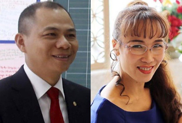 Tài sản tỷ phú Phạm Nhật Vượng và 'nữ tướng VietJet' vừa tăng 'chóng mặt' Ông Phạm Nhật Vượng và bà Nguyễn Thị Phương Thảo là hai tỷ phú USD giàu nhất Việt Nam
