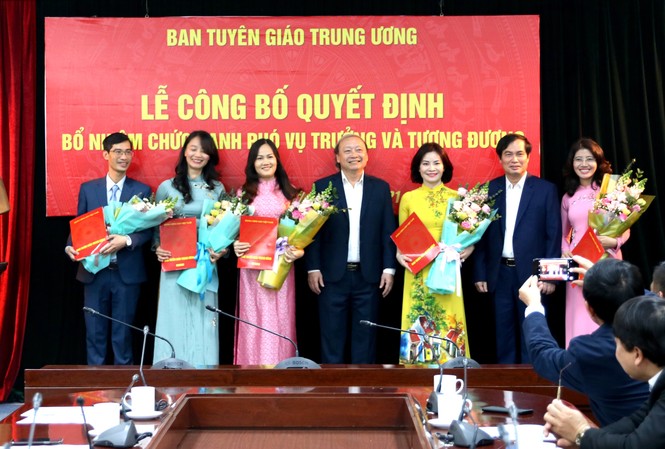 Nhân sự mới Ban Tuyên giáo Trung ương Nhân sự mới Ban Tuyên giáo Trung ương