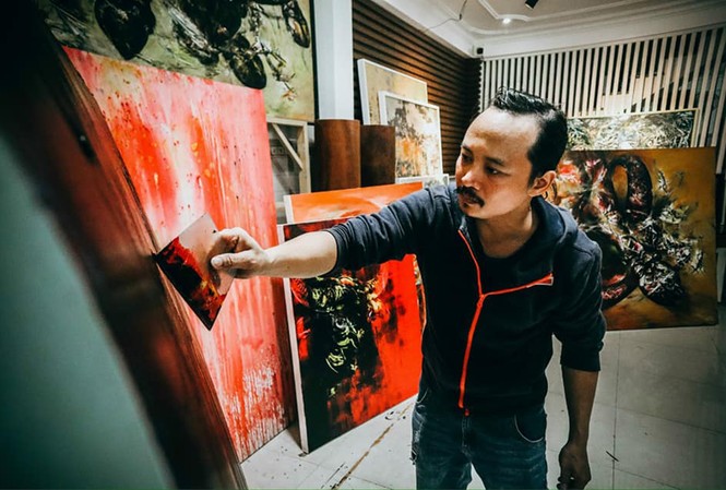 'Nghiệp' với trâu, của Hùng Họa sĩ Ngô Thanh Hùng khởi 'Nghiệp"