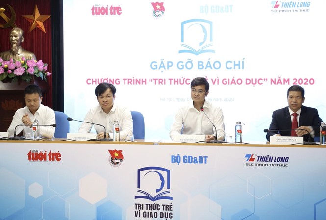 Chờ những công trình vì giáo dục mang tính đột phá, ứng dụng công nghệ Anh Bùi Quang Huy, Bí thư T.Ư Đoàn, Chủ tịch T.Ư Hội SVVN cho biết Chương trình “Tri thức trẻ vì giáo dục” năm 2020 khuyến khích các công trình, sáng kiến về phương pháp giảng dạy trực tuyến, học từ xa. Ảnh: Lâm Đăng Hải