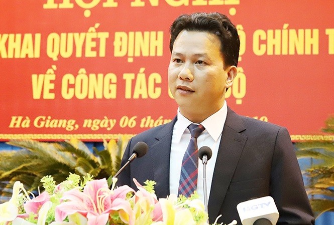 Những nhân sự mới được Bộ Chính trị, Ban Bí thư điều động, luân chuyển Bí thư Tỉnh ủy Hà Giang Đặng Quốc Khánh