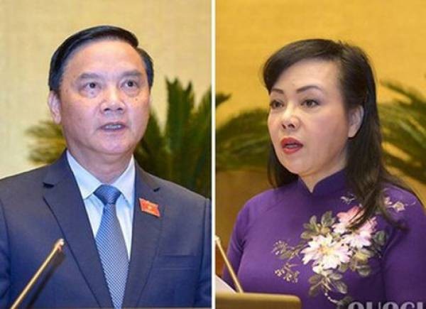 Chủ tịch Quốc hội: Ông Nguyễn Khắc Định kiêm nhiệm rất vất vả Quốc hội tiến hành quy trình miễn nhiệm và phê chuẩn miễn nhiệm với Chủ nhiệm Uỷ ban Pháp luật Nguyễn Khắc Định và Bộ trưởng Y tế Nguyễn Thị Kim Tiến.