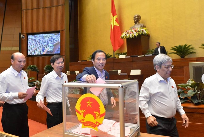 Quốc hội bỏ phiếu kín bầu Chủ nhiệm Uỷ ban Pháp luật Quốc hội sẽ bầu Chủ nhiệm Uỷ ban Pháp luật vào ngày 25/11. Ảnh Như Ý