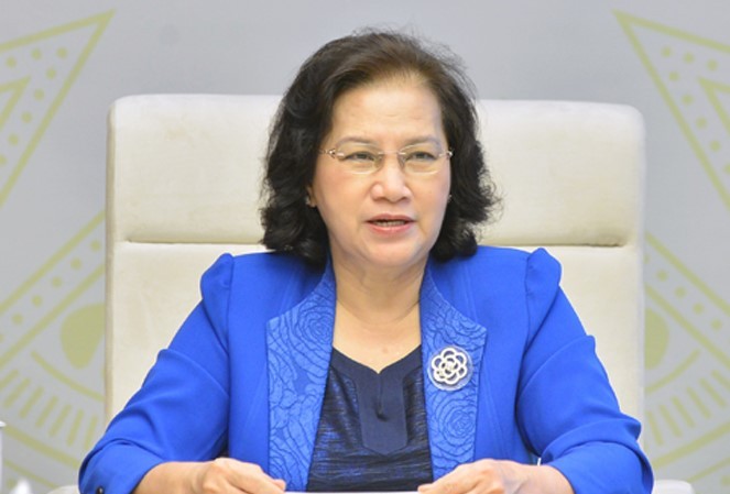 Chủ tịch Quốc hội Việt Nam – Lào điện đàm trao đổi về phòng chống dịch COVID - 19 Chủ tịch Quốc hội Nguyễn Thị Kim Ngân. Ảnh: Như Ý