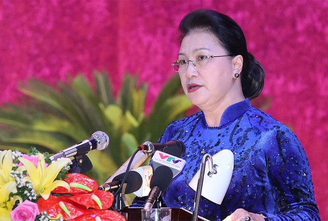 Chủ tịch Quốc hội Nguyễn Thị Kim Ngân chỉ đạo Đại hội Đảng bộ Hòa Bình Chủ tịch Quốc hội Nguyễn Thị Kim Ngân phát biểu chỉ đạo Đại hội