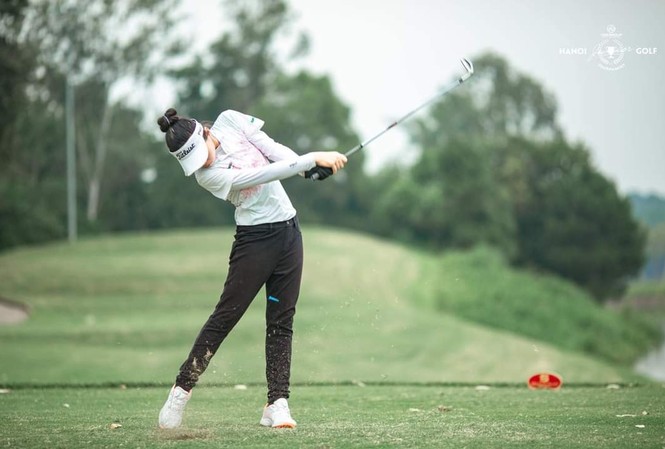 Golfer nhỏ tuổi nhất Tiền Phong Golf Championship 2020 mơ giành HIO Ở tuổi 12, Lê chúc An đã định hướng theo con đường golf chuyên nghiệp