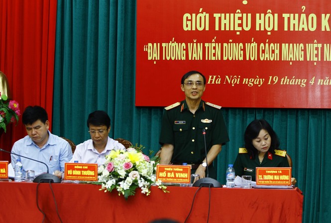 Nhiều hoạt động kỷ niệm 100 năm ngày sinh Đại tướng Văn Tiến Dũng Quang cảnh buổi họp báo