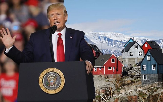 Bị dập tắt 'giấc mơ' Greenland, ông Trump hủy cuộc gặp Thủ tướng Đan Mạch Ảnh minh họa: Daily Express