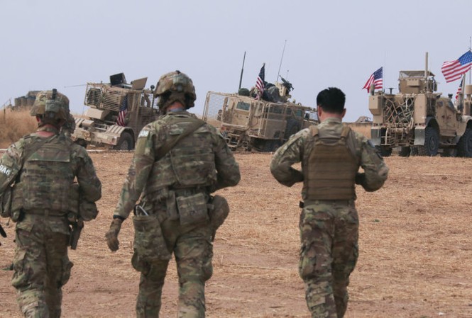 Nga phản đối Mỹ duy trì hiện diện gần mỏ dầu ở Syria Quân đội Mỹ tại Syria. Ảnh: AP