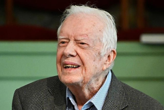 Cựu Tổng thống Mỹ 95 tuổi Jimmy Carter bị xuất huyết não Cựu Tổng thống Jimmy Carter. Ảnh: AP