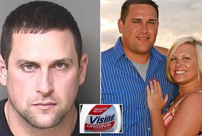 Nam nhân viên y tế nghi giết vợ bằng... thuốc nhỏ mắt Joshua Hunsucker và vợ Stacy. Ảnh: Daily Mail