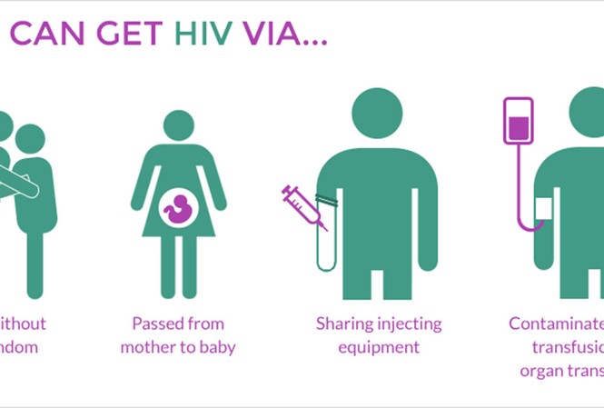 Lần đầu phát hiện HIV mới sau 2 thập kỷ Con đường lây nhiễm HIV. Đồ họa: Avert.