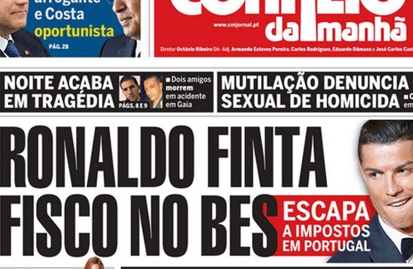 Ronaldo “quỵt” bao nhiêu tiền thuế? Ronaldo bị cáo buộc trốn thuế ở Bồ Đào Nha.